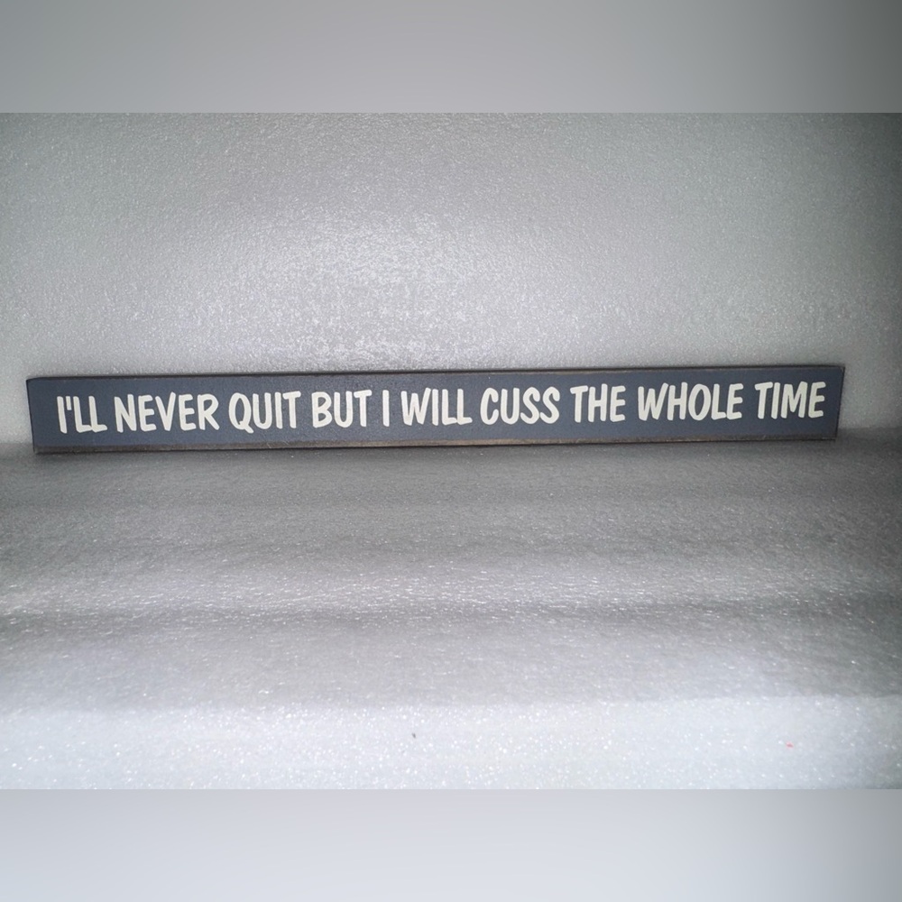 Gray and White Minimalist Text Art Wall Decor